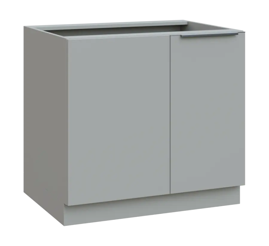 SISR - 9 spodní skříňka, rohová, 1-dveřová, pravá, 870x900x600, šedá